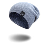 Wool Women's Hat Knitting Versatile Simple Solid Winter Hat-Winter Hats-Arimonz-Light Grey-Arimonz