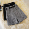 Woolen Shorts High Waist New Fashion Wide Leg Pants Trousers-Shorts-Arimonz-Arimonz