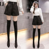 Woolen Shorts Women Solid Pattern High Waist Sequin Tweed Short Pants-Shorts-Arimonz-Arimonz