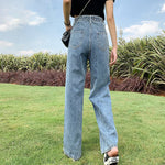 Y2k Baggy Wide Leg Jeans Woman Denim Pants Straight High Waist Trouser-Skinny Jeans-Arimonz-Arimonz