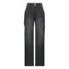 Y2k Jeans Wide Leg Pocket Patchwork Baggy Cargo Pants Oversize Denim-Straight Jeans-Arimonz-black-S-Arimonz
