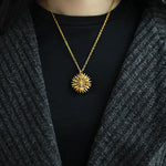 You Are My Sunshine Sunflower Necklace For Women Chain Pendant Necklace-Necklaces-Arimonz-Arimonz