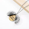 You Are My Sunshine Sunflower Necklace For Women Chain Pendant Necklace-Necklaces-Arimonz-Silver Plated-Arimonz
