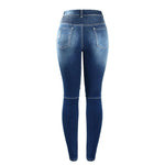 Zipper Mid High Waist Skinny Jean-Skinny Jeans-Arimonz-Arimonz