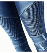 Zipper Mid High Waist Skinny Jean-Skinny Jeans-Arimonz-Arimonz