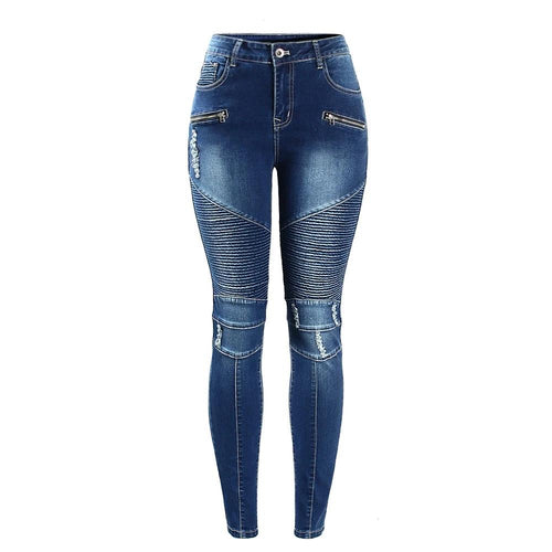 Zipper Mid High Waist Skinny Jean-Skinny Jeans-Arimonz-S-Arimonz