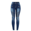 Zipper Mid High Waist Skinny Jean-Skinny Jeans-Arimonz-Arimonz