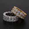 Zircon Stone Gold Silver C Stone Rings for Women Fashion Jewelry Rings-Rings-Arimonz-Arimonz