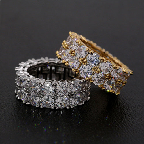 Zircon Stone Gold Silver C Stone Rings for Women Fashion Jewelry Rings-Rings-Arimonz-Arimonz