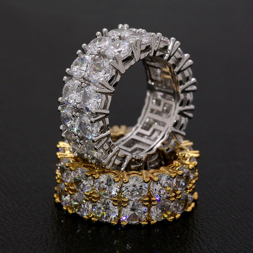 Zircon Stone Gold Silver C Stone Rings for Women Fashion Jewelry Rings-Rings-Arimonz-Arimonz