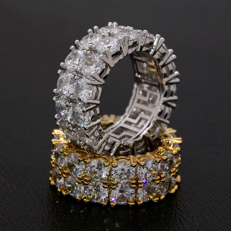 Zircon Stone Gold Silver C Stone Rings for Women Fashion Jewelry Rings-Rings-Arimonz-Arimonz