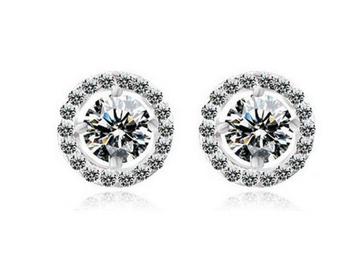 Zircon Stud Earrings-Earrings-Arimonz-Arimonz