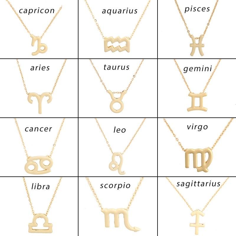 Zodiac Sign Necklace For Women Zodiac Pendant Fashion Jewelry-Necklaces-Arimonz-Arimonz