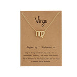 Zodiac Sign Necklace For Women Zodiac Pendant Fashion Jewelry-Necklaces-Arimonz-Arimonz
