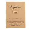 Zodiac Sign Necklace For Women Zodiac Pendant Fashion Jewelry-Necklaces-Arimonz-Aquarius-Arimonz