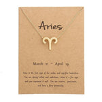 Zodiac Sign Necklace For Women Zodiac Pendant Fashion Jewelry-Necklaces-Arimonz-Aries-Arimonz