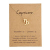 Zodiac Sign Necklace For Women Zodiac Pendant Fashion Jewelry-Necklaces-Arimonz-Capricorn-Arimonz