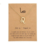 Zodiac Sign Necklace For Women Zodiac Pendant Fashion Jewelry-Necklaces-Arimonz-Leo-Arimonz