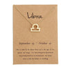 Zodiac Sign Necklace For Women Zodiac Pendant Fashion Jewelry-Necklaces-Arimonz-Libra-Arimonz