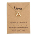 Zodiac Sign Necklace For Women Zodiac Pendant Fashion Jewelry-Necklaces-Arimonz-Libra-Arimonz