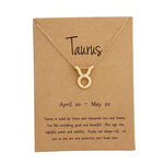 Zodiac Sign Necklace For Women Zodiac Pendant Fashion Jewelry-Necklaces-Arimonz-Taurus-Arimonz