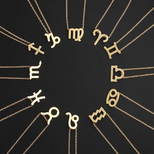 Zodiac Sign Necklace For Women Zodiac Pendant Fashion Jewelry-Necklaces-Arimonz-Arimonz