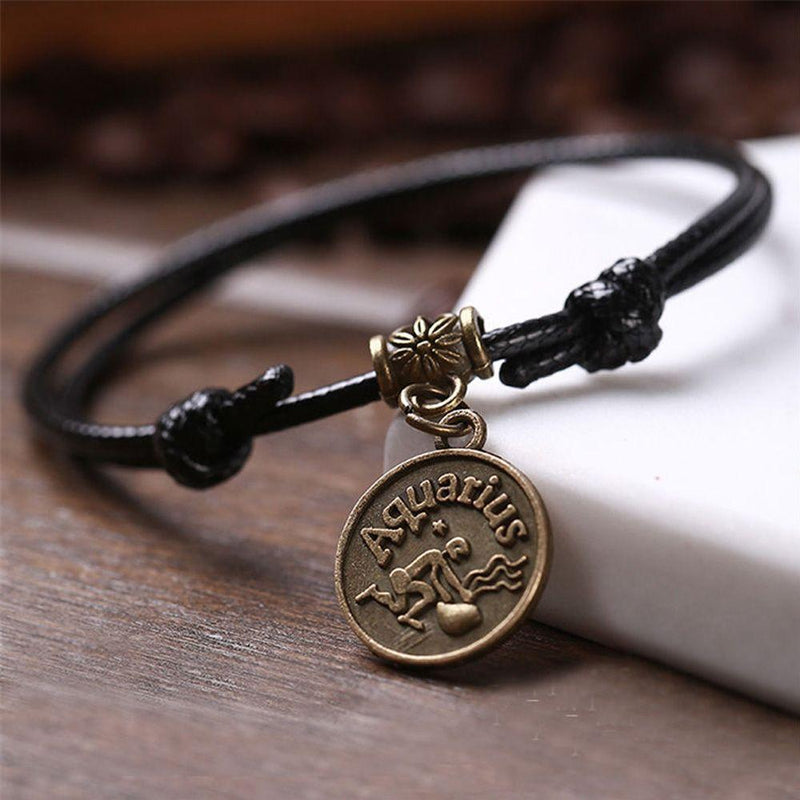 Zodiac Signs Anklet Bracelet Barefoot Sandal Beach Foot Chain-Anklets-Arimonz-Arimonz