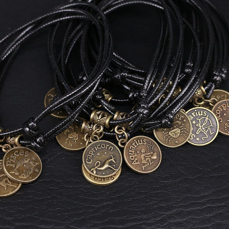 Zodiac Signs Anklet Bracelet Barefoot Sandal Beach Foot Chain-Anklets-Arimonz-Arimonz