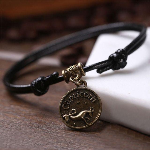 Zodiac Signs Anklet Bracelet Barefoot Sandal Beach Foot Chain-Anklets-Arimonz-Capricorn-Arimonz