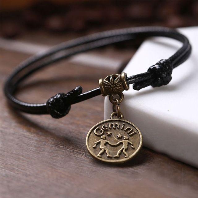 Zodiac Signs Anklet Bracelet Barefoot Sandal Beach Foot Chain-Anklets-Arimonz-Gemini-Arimonz