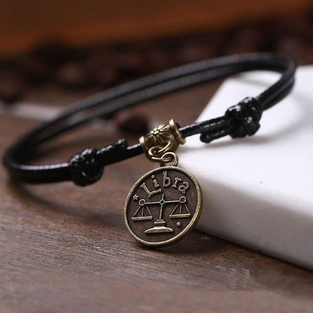 Zodiac Signs Anklet Bracelet Barefoot Sandal Beach Foot Chain-Anklets-Arimonz-Libra-Arimonz