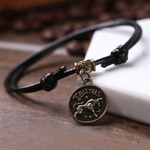 Zodiac Signs Anklet Bracelet Barefoot Sandal Beach Foot Chain-Anklets-Arimonz-Taurus-Arimonz