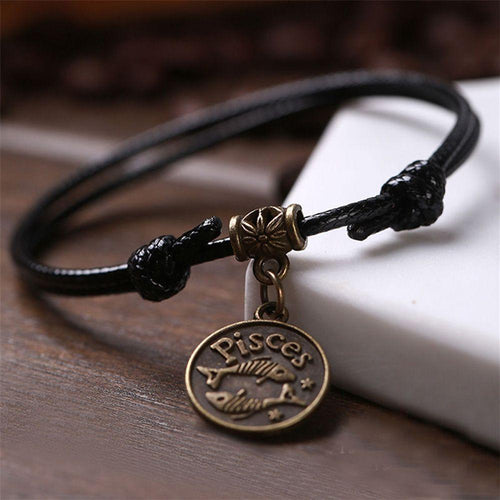 Zodiac Signs Anklet Bracelet Barefoot Sandal Beach Foot Chain-Anklets-Arimonz-Arimonz